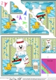 Scalloped Corner Stacker - Bathtub Buddies - Little Bichon Frise Dog