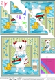 Scalloped Corner Stacker - Bathtub Buddies - Little Bichon Frise Dog