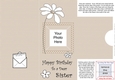 Add a Photo Daisy Birthday Sister with easy fold frame