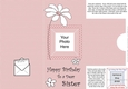 Add a Photo Daisy Birthday Sister with easy fold frame