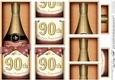 DL 90th Birthday Champagne in a Box with top & bottom stacker