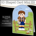 3D Shaped Card Kit - Little Footballer Plays for Shrewsbury