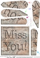 Miss You! - Set in Stone Fan Pyramage Topper