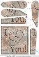 I Love You! - Set in Stone Fan Pyramage Topper