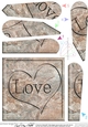 Love - Set in Stone Fan Pyramage Topper