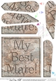 My Best Mate! - Set in Stone Fan Pyramage Topper