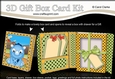 3D Cute Little Dino Gift Box Card Kit 3d Decoupage