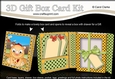 3D Cute Little Dino Gift Box Card Kit 3d Decoupage