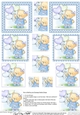 Hunney Bear Rosie has Pretty Balloons - Pyramage sheet