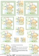 Hunney Bear Rosie has Pretty Balloons - Pyramage sheet