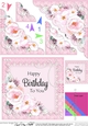 A Touch of Elegance Birthday Flowers Pearls and Lace Scalloped Corner Stacker