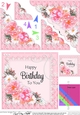 A Touch of Elegance Birthday Flowers Pearls and Lace Scalloped Corner Stacker