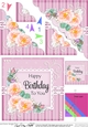 A Touch of Elegance Birthday Flowers Pearls and Lace Scalloped Corner Stacker