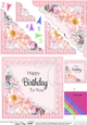 A Touch of Elegance Birthday Flowers Pearls and Lace Scalloped Corner Stacker