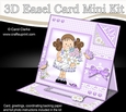 3D Easel Card Mini Kit - Pretty in Lilac - Cute Girlz