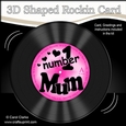 3D Shaped Rocking Card Kit - On the Record - Number 1 MUM