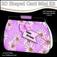 3D Shaped Card Kit - Pretty Floral Clutch Bag