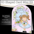3D Shaped Card Kit - Country Cottage Girlz Liz