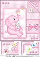 8 x 8 Lil Elephant & Lace Scalloped Corner Topper 