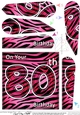 Fun Zebra Striped 80th Birthday Fan Pyramage Topper