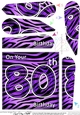 Fun Zebra Striped 80th Birthday Fan Pyramage Topper