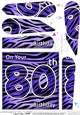 Fun Zebra Striped 80th Birthday Fan Pyramage Topper