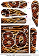 Fun Zebra Striped 80th Birthday Fan Pyramage Topper