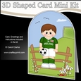 3D Shaped Card Kit - Little Footballer Plays for Northern Ireland