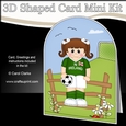 3D Shaped Card Kit - Little Footballer Plays for Northern Ireland