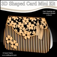 3D Shaped Card  Kit - Pretty Floral Fold Over Clutch Bag