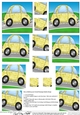 Funky Car with Graffiti - Twisted Pyramage sheet