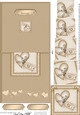 Love Heart No-Hole Easy Over the Edge Card & Spiral Pyramid Topper