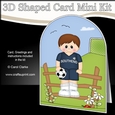 3D Shaped Card Kit - Little Footballer Plays for Southend