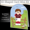 3D Shaped Card Kit - Little Footballer Plays for Walsall