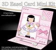 3D Easel Card Mini Kit - Pretty in Pink - Cute Girlz