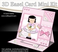 3D Easel Card Mini Kit - Pretty in Pink - Cute Girlz