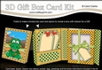 3D Cute Little Dino Gift Box Card Kit 3d Decoupage