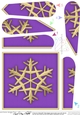 Christmas Snowflake - Fan Pyramage Topper