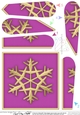 Christmas Snowflake - Fan Pyramage Topper
