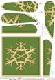 Christmas Snowflake - Fan Pyramage Topper