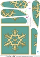 Christmas Snowflake - Fan Pyramage Topper