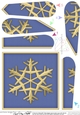 Christmas Snowflake - Fan Pyramage Topper