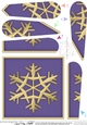 Christmas Snowflake - Fan Pyramage Topper