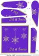 Christmas Snowflakes Fan Pyramage Topper