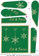 Christmas Snowflakes Fan Pyramage Topper