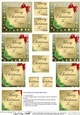 Elegant Christmas Greeting Pyramage sheet
