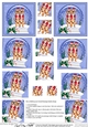 Christmas Meerkats Snowglobe Twisted Pyramage sheet