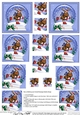 Christmas Rudolph Snowglobe Twisted Pyramage sheet