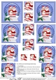 Christmas Santa & Mrs Claus Snowglobe Twisted Pyramage sheet