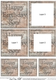Happy Birthday Son Set in Stone Tunnel Topper